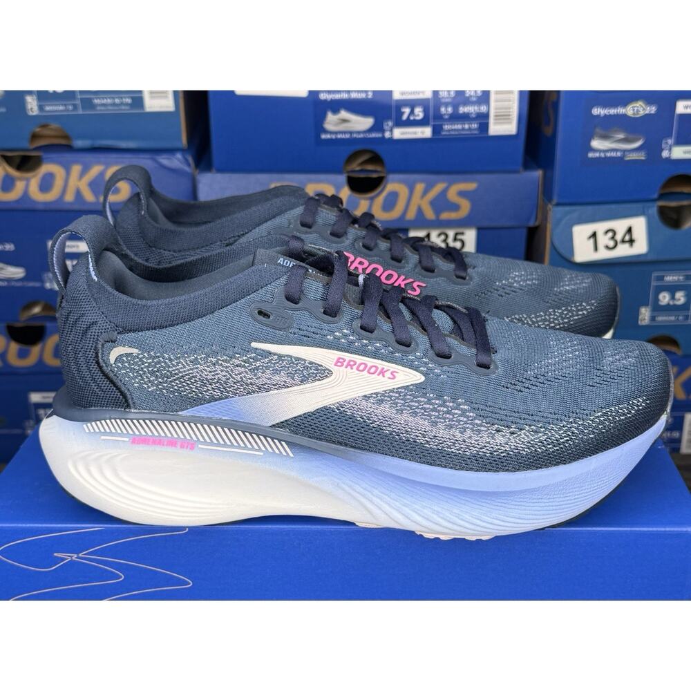 Brooks Adrenaline GTS 25 Spellbound Pink Womens 7.5 Running Shoes (137) - Picture 4 of 7